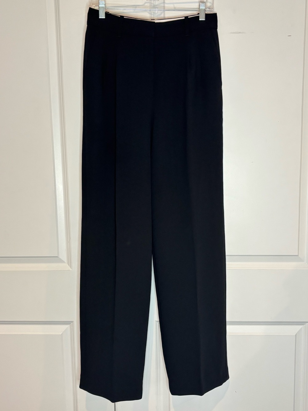 Aritzia Black Wide-Leg Trousers